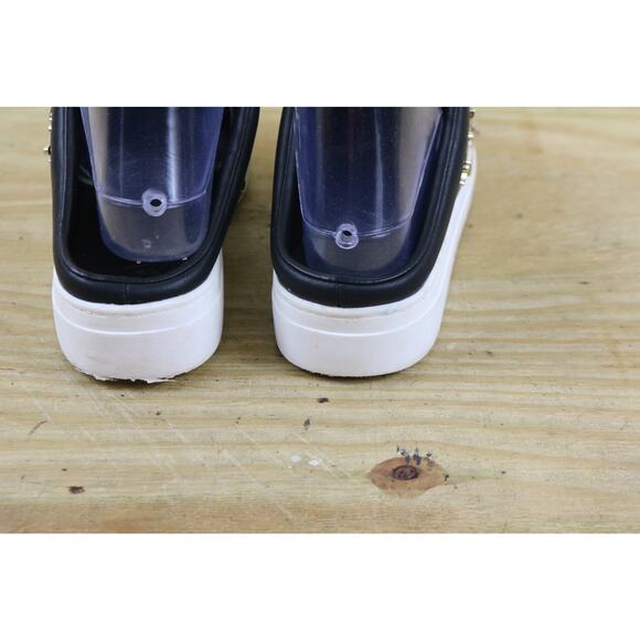 Karl Lagerfeld Paris Womens Shoes 6M Black Leather Cordelia Mules Sneakers - Picture 3 of 10